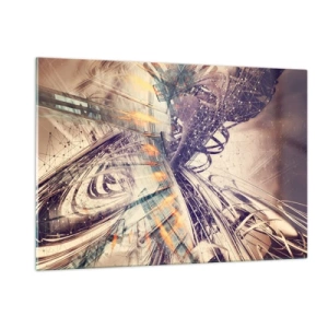 Obraz na skle - Vo veľkom zhone - 120x80 cm