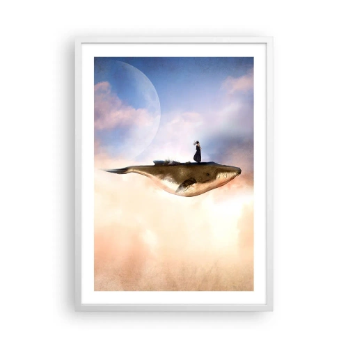 Plagát v bielom ráme - Surrealistická cesta - 50x70 cm