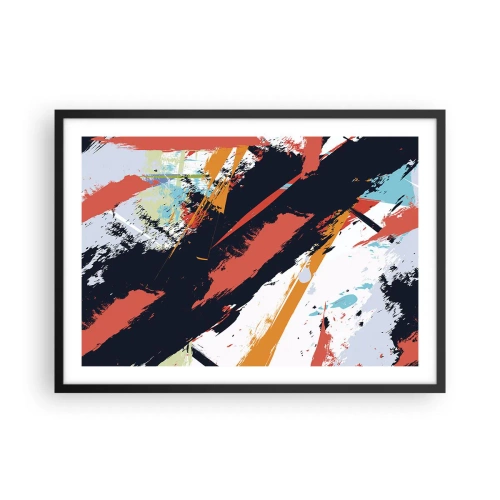 Plagát v čiernom ráme - Dynamická kompozícia - 70x50 cm