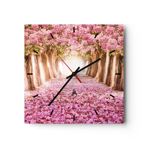 Nástenné hodiny - Cesta do raja - 40x40 cm