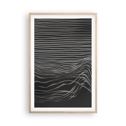 Plagát v ráme zo svetlého duba - Rytmus a prízvuk - 61x91 cm