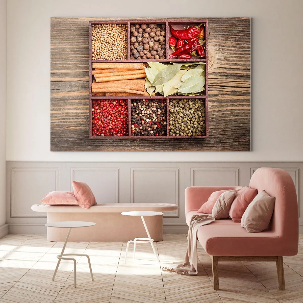 Obraz na skle - Poriadok tvarov, buket vôní - 100x70 cm