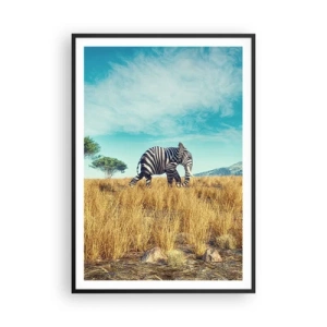 Plagát v čiernom ráme - Šedá už nie je v móde - 70x100 cm