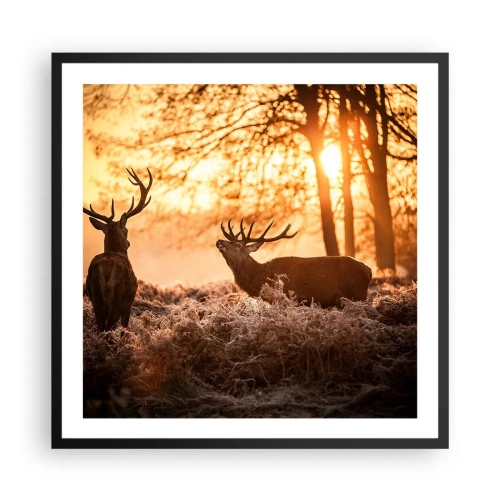 Plagát v čiernom ráme - Sen poľovníka - 60x60 cm