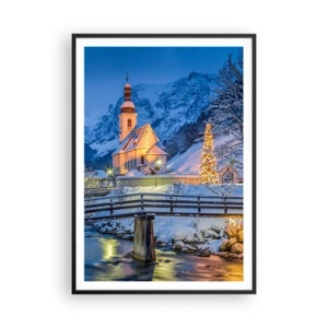 Plagát v čiernom ráme - Duch Vianoc - 70x100 cm