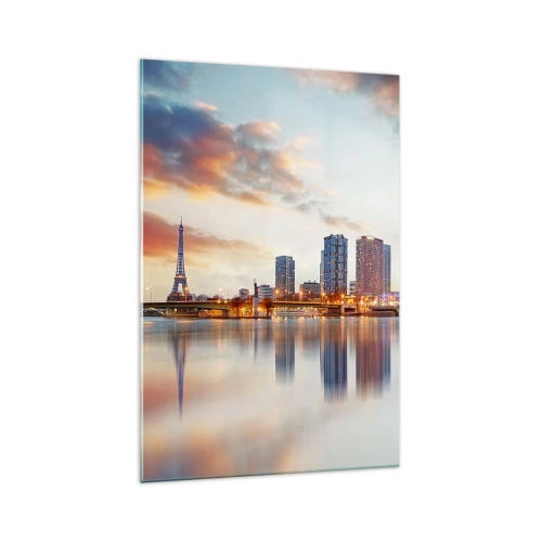 Obraz na skle - Monumentálny pokoj Paríža - 70x100 cm