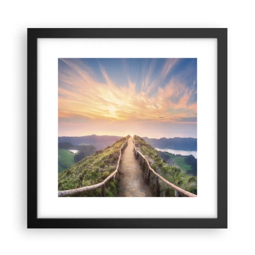 Plagát v čiernom ráme - Blízko neba - 30x30 cm