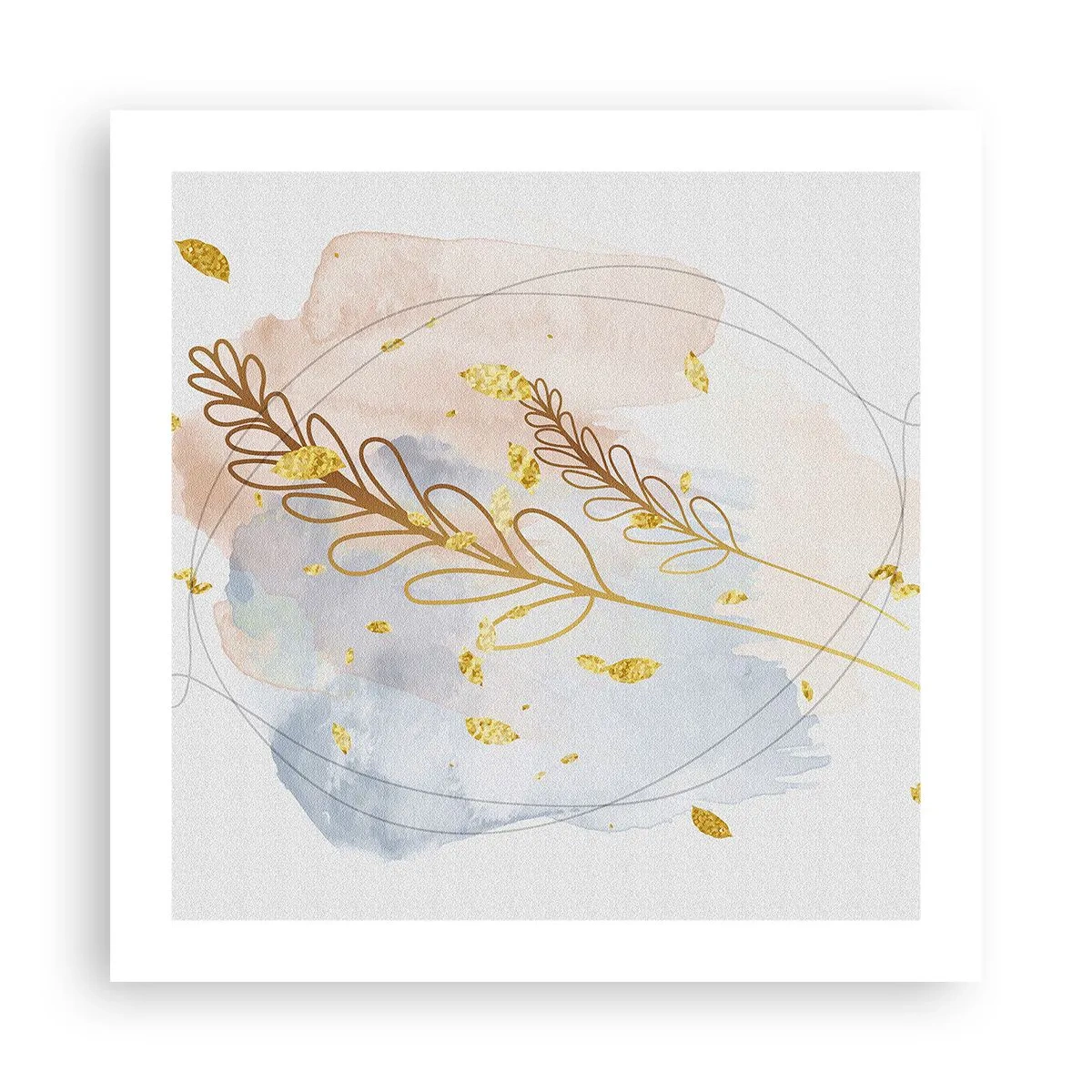 Plagát - Zlatý závan - 50x50 cm