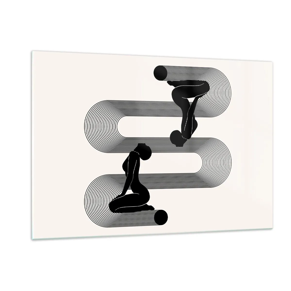 Obraz na skle - Zmyselná symetria - 120x80 cm