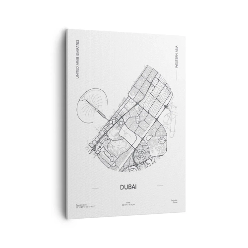 Obraz na plátne - Anatómia Dubaja - 50x70 cm
