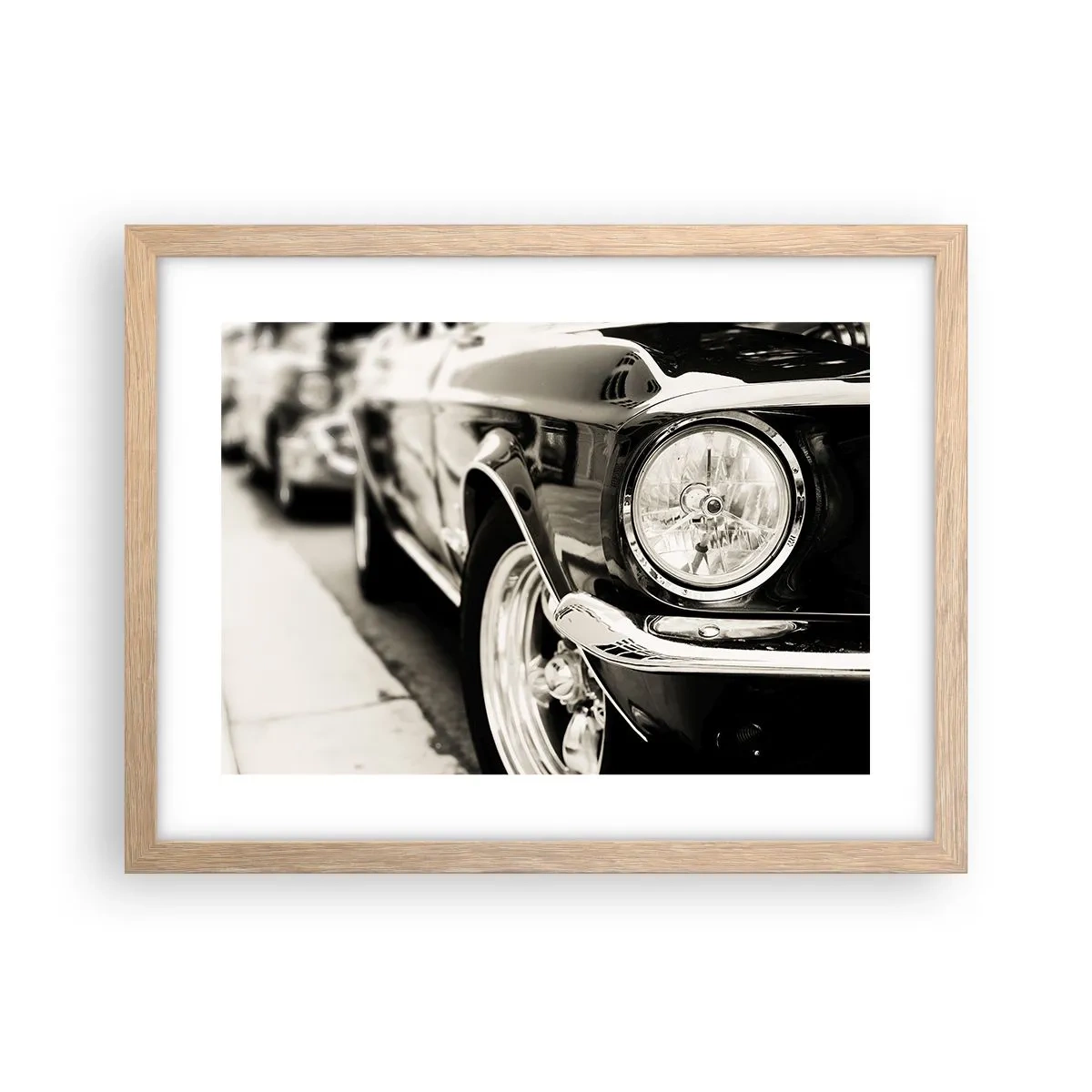 Plagát v ráme zo svetlého duba - Nepominuteľný lesk - 40x30 cm