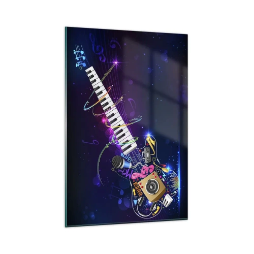 Obraz na skle - A všetko hrá - 80x120 cm