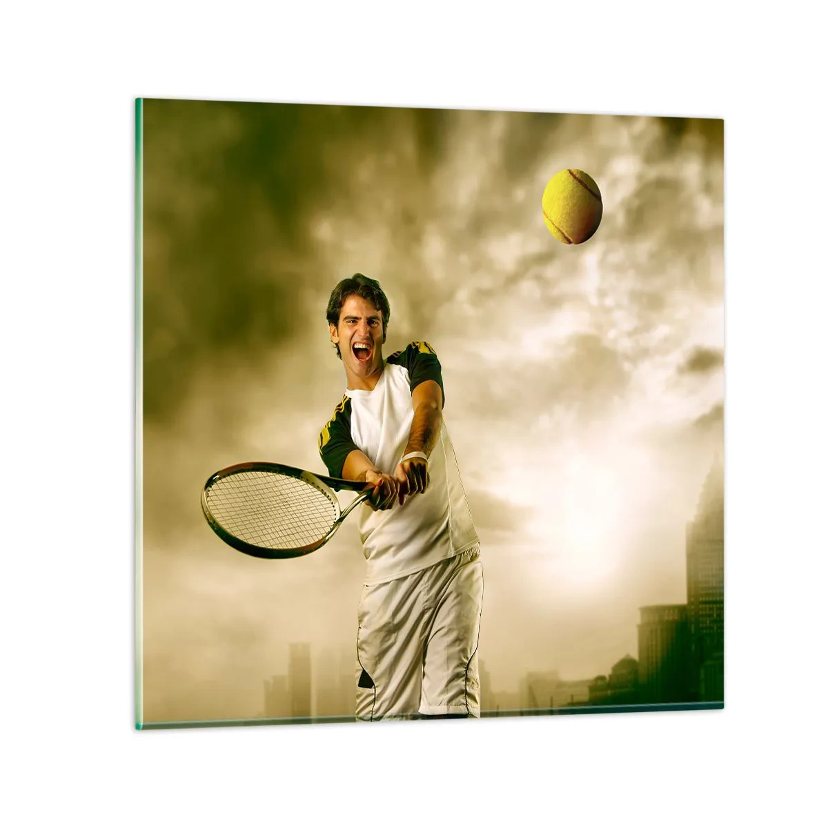 Obraz na skle - Energia a radosť - 60x60 cm