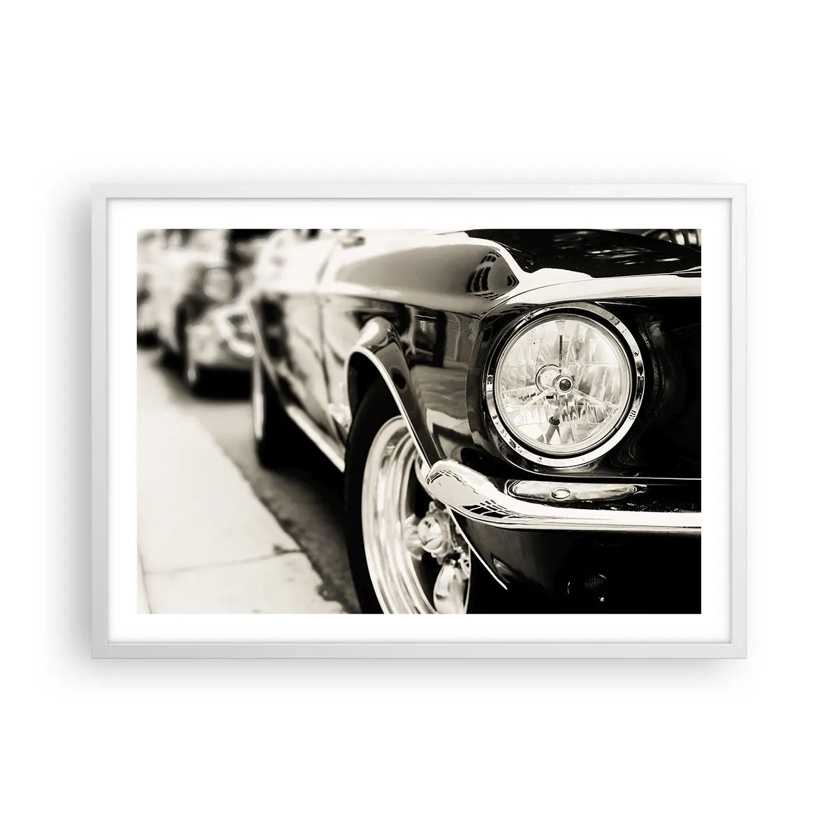 Plagát v bielom ráme - Nepominuteľný lesk - 70x50 cm