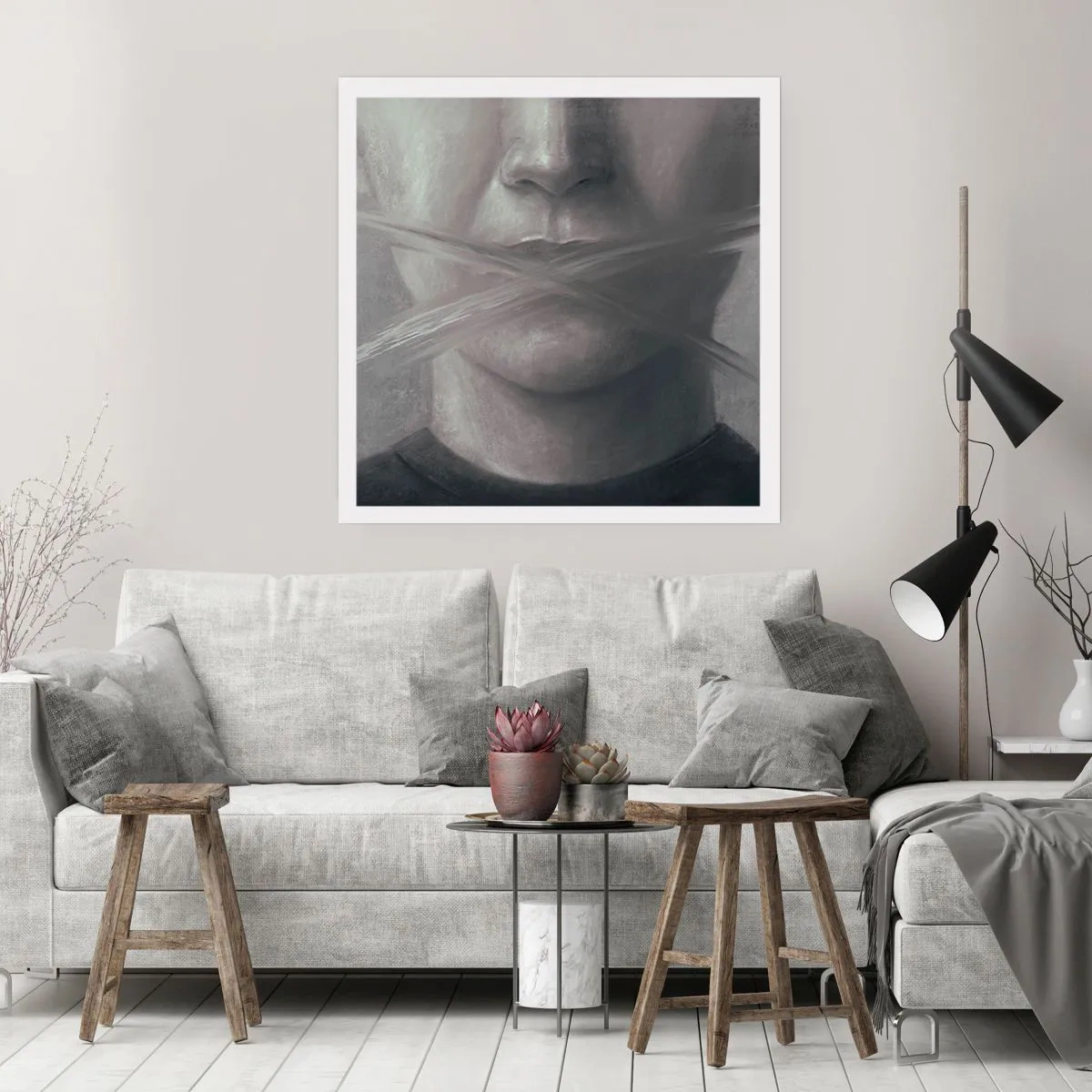 Plagát - Ani slovo - 60x60 cm