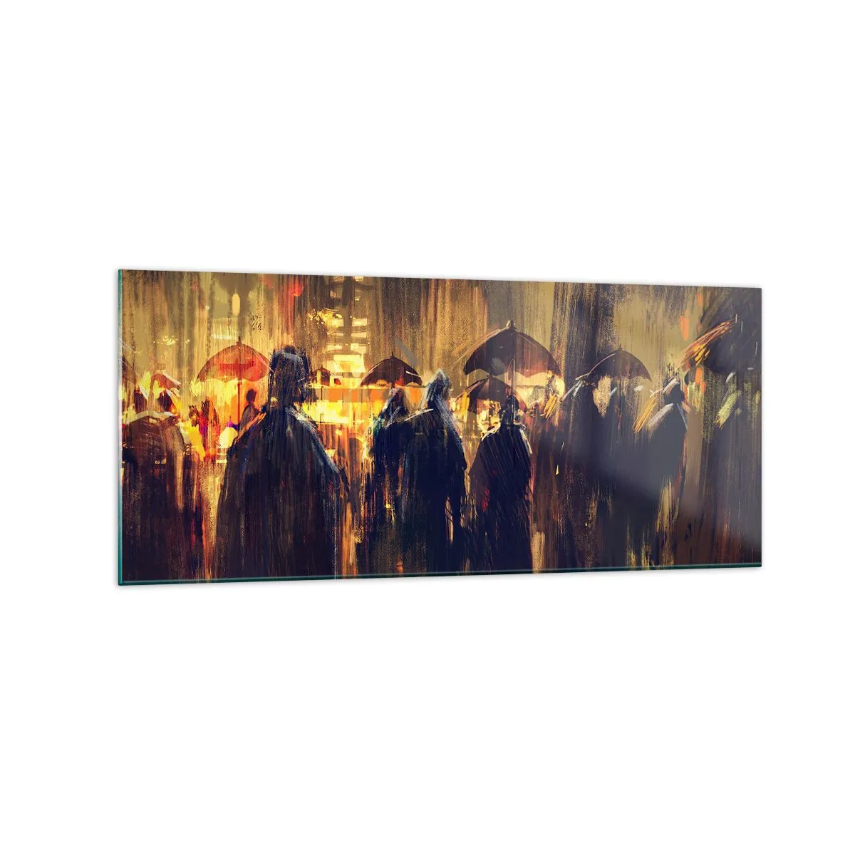 Obraz na skle - Nasledovníci dažďa - 120x50 cm
