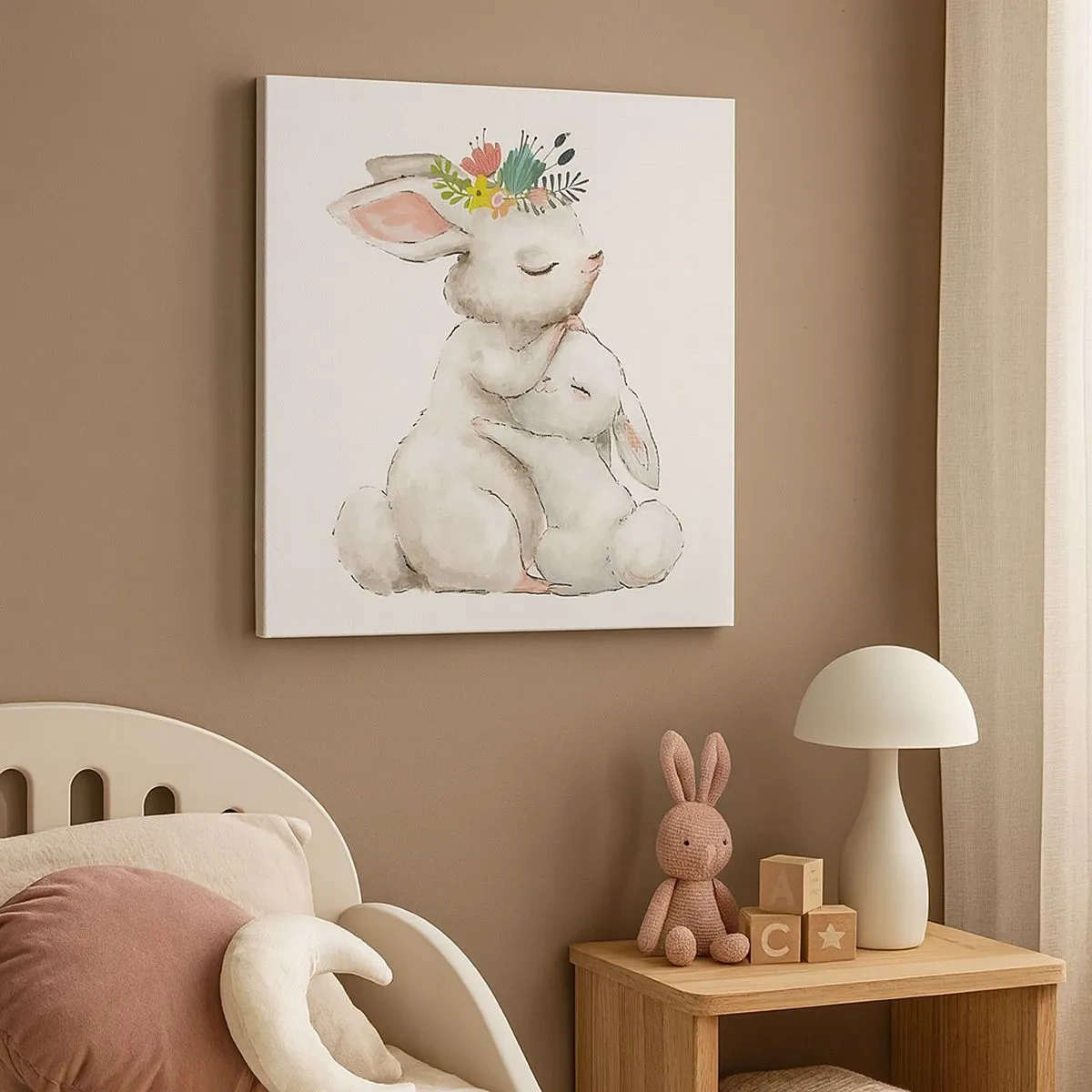 Obraz na plátne - Najlepšie je u mamy - 30x30 cm