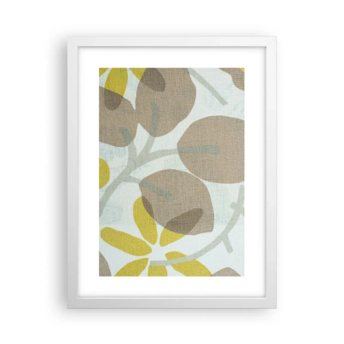 Plagát v bielom ráme - Kompozícia v plnom slnku - 30x40 cm