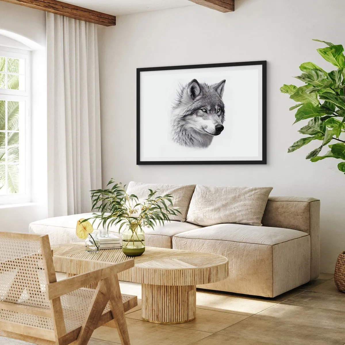 Plagát v čiernom ráme - Alfa – bezpochyby - 100x70 cm
