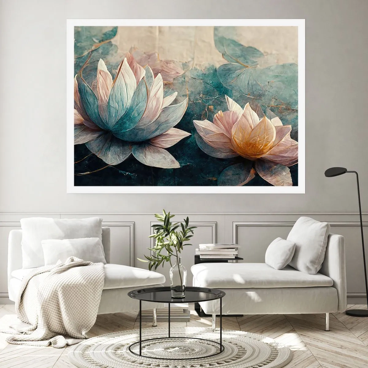 Plagát - Hviezdy a jazero - 40x30 cm