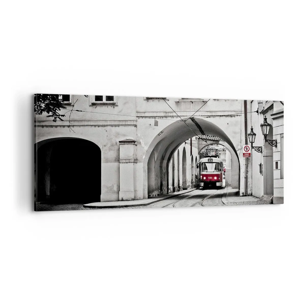 Obraz na plátne - Mestským labyrintom - 100x40 cm