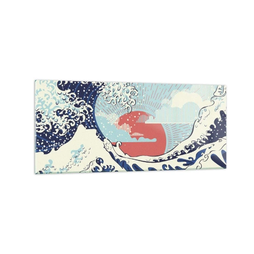 Obraz na skle - Z japonských inšpirácií - 120x50 cm