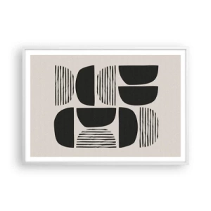 Plagát v bielom ráme - Polovičaté sústavy - 100x70 cm