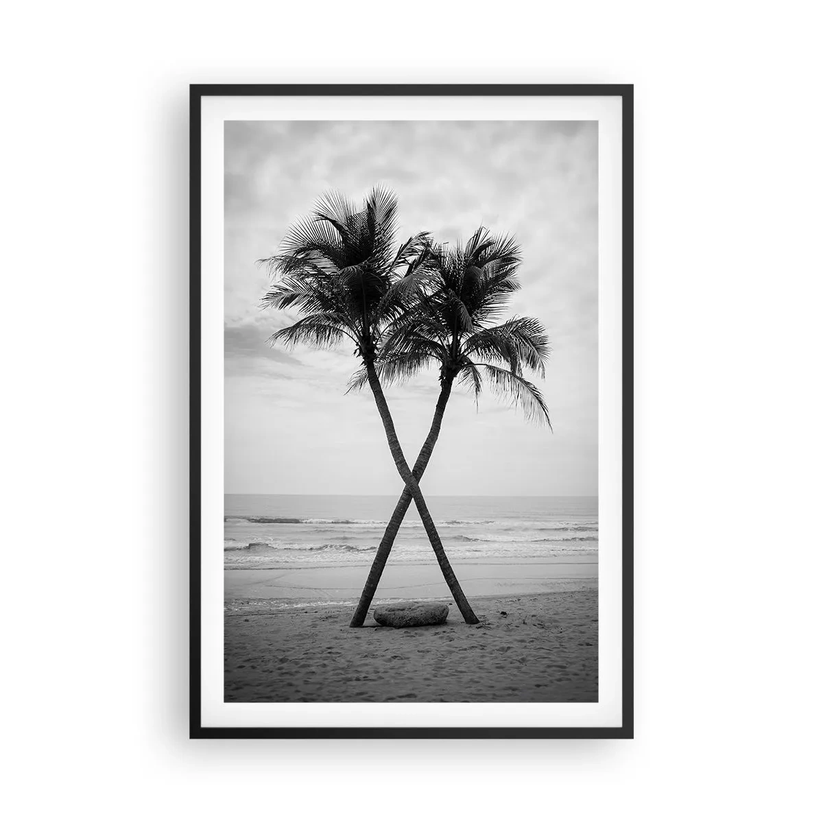 Plagát v čiernom ráme - Nežná prítomnosť - 61x91 cm