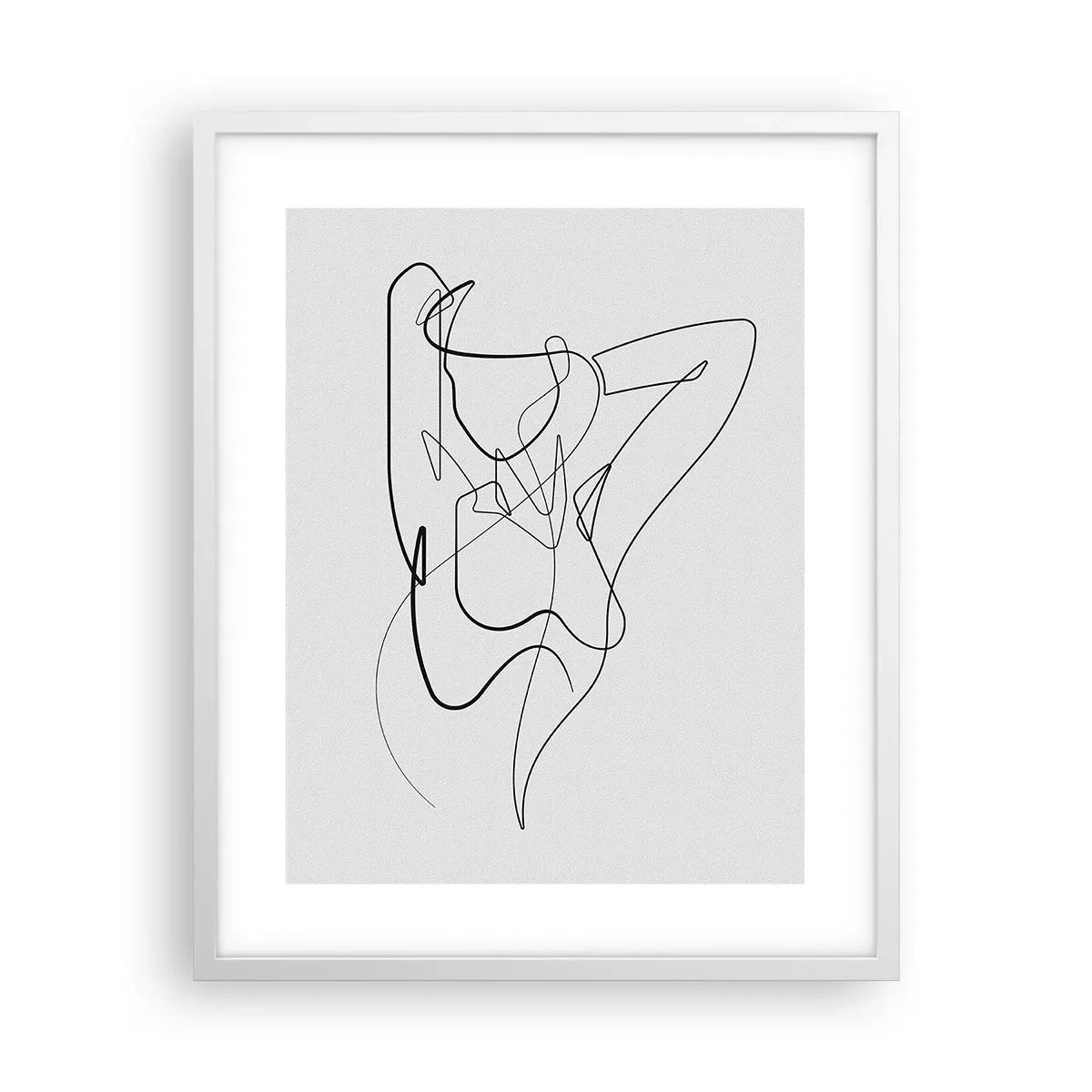 Plagát v bielom ráme - Ty si záhada… - 40x50 cm