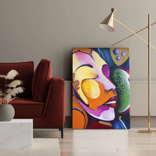 Obraz na plátne - Dotknúť sa farbou - 45x80 cm