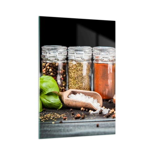 Obraz na skle - Aby mal život chuť - 50x70 cm