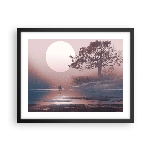 Plagát v čiernom ráme - Nočné zázraky - 50x40 cm