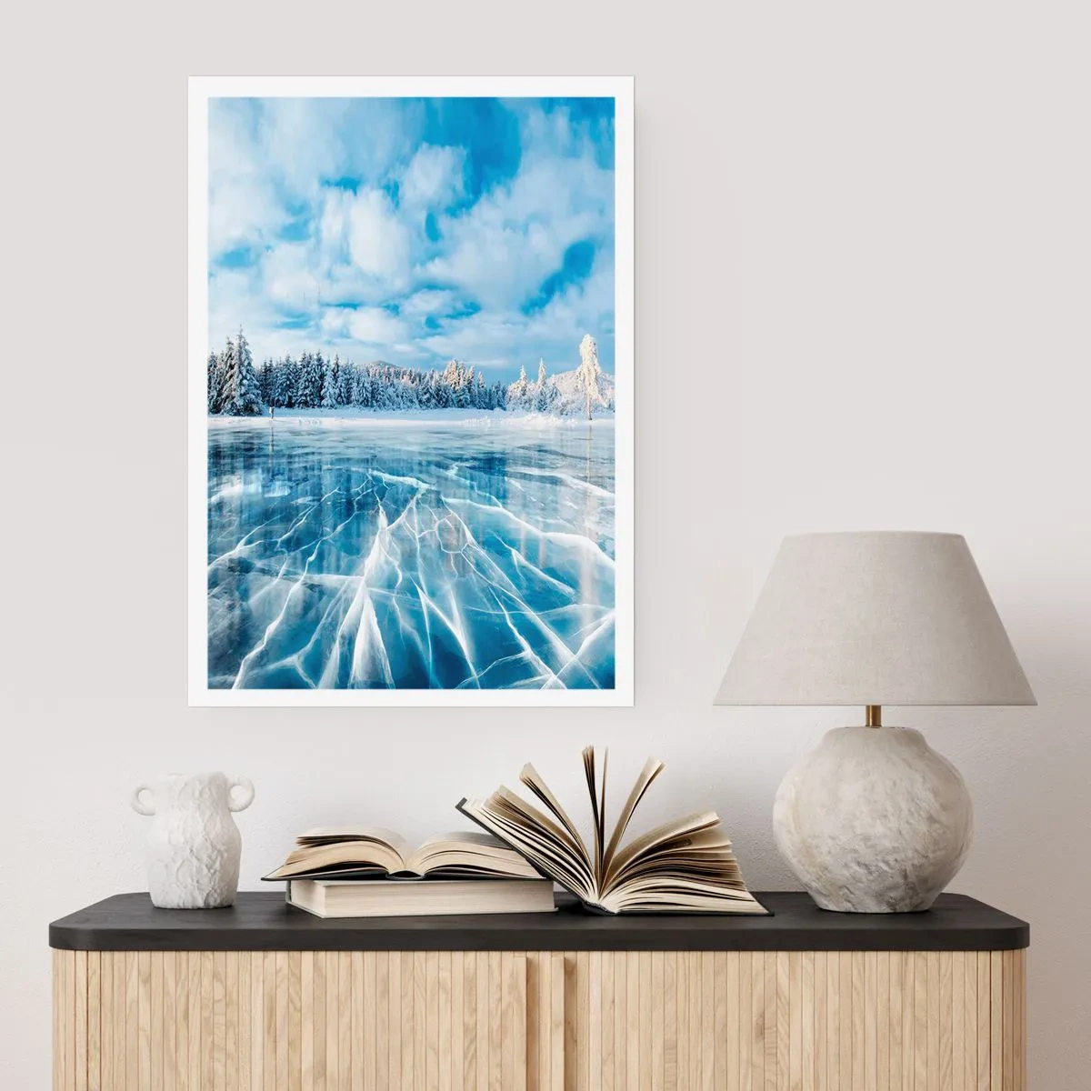 Plagát - Oslnivý a kryštalický pohľad - 50x70 cm