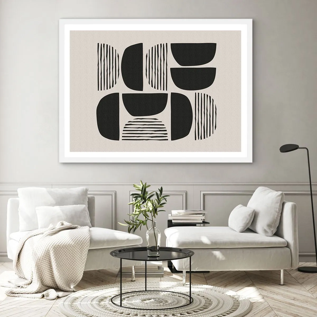 Plagát v bielom ráme - Polovičaté sústavy - 40x30 cm