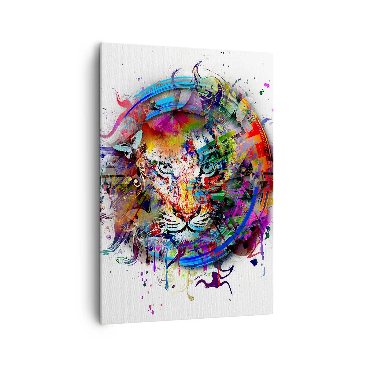 Obraz na plátne - Skrýva sa za dúhovým závojom - 70x100 cm