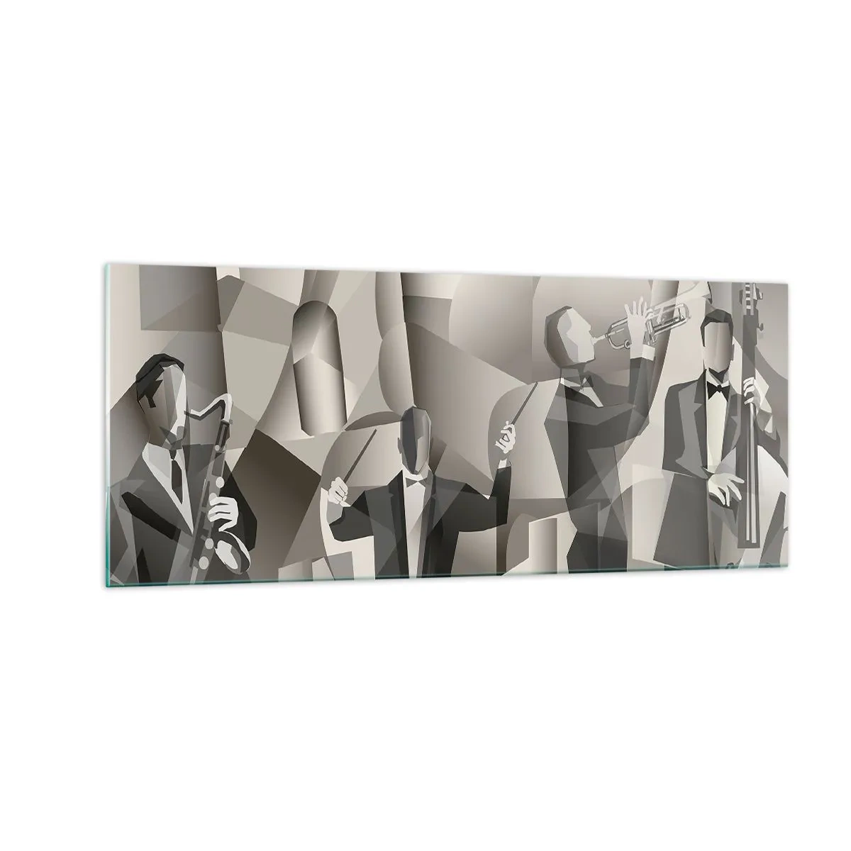 Obraz na skle - V priestore zvukov - 100x40 cm