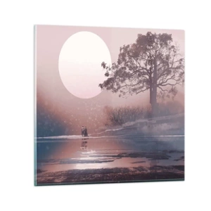 Obraz na skle - Nočné zázraky - 50x50 cm