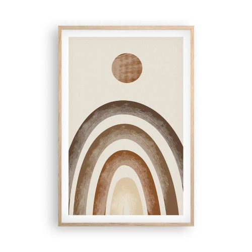 Plagát v ráme zo svetlého duba - V ďalekej galaxii - 61x91 cm