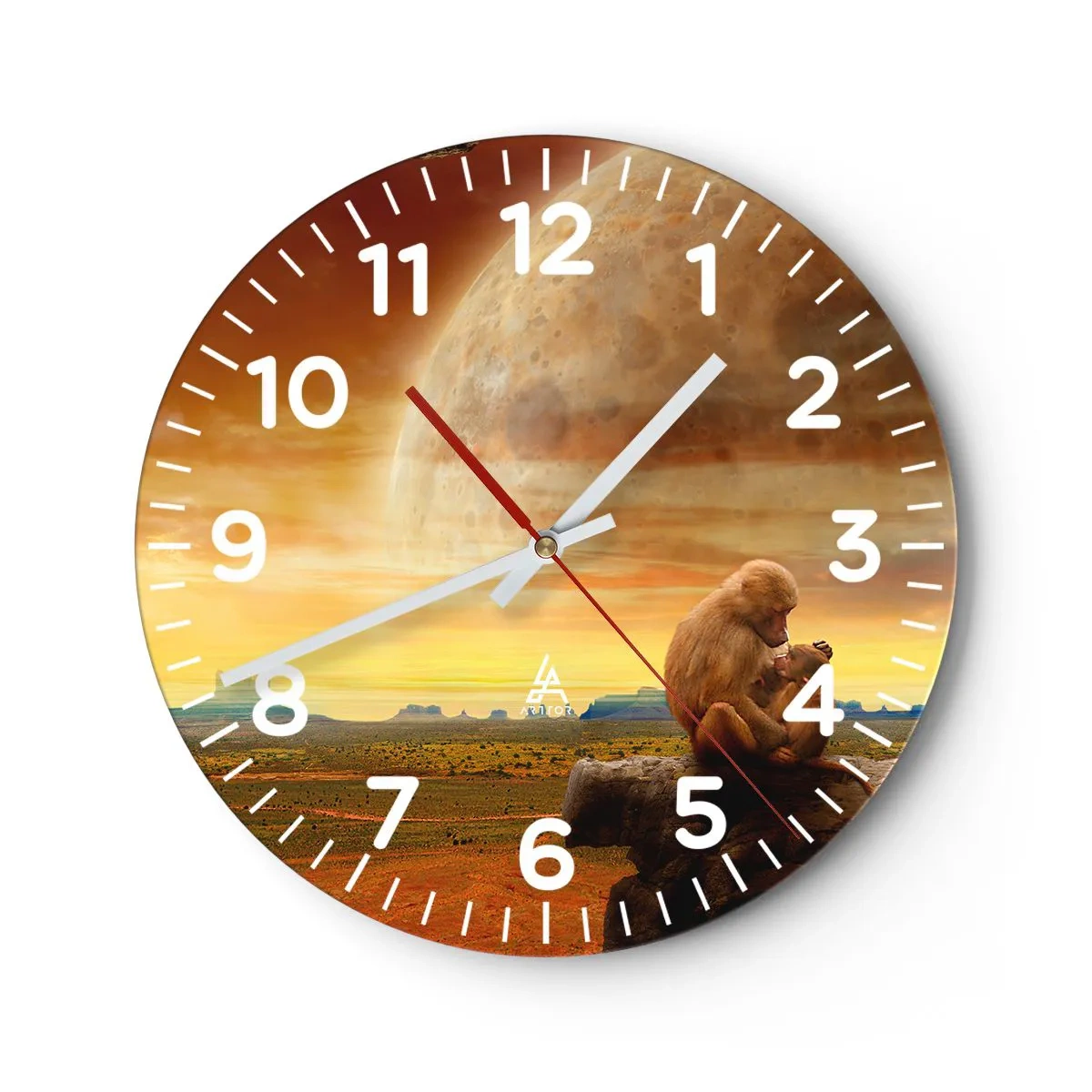 Nástenné hodiny - Láska je všade rovnaká - 40x40 cm