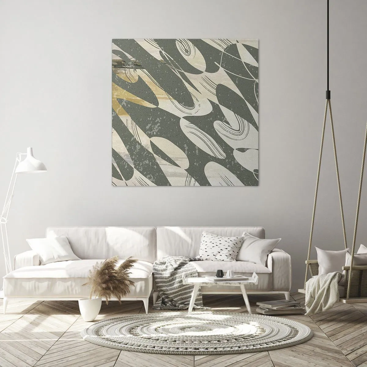 Obraz na plátne - Rytmizovaná abstrakcia - 60x60 cm