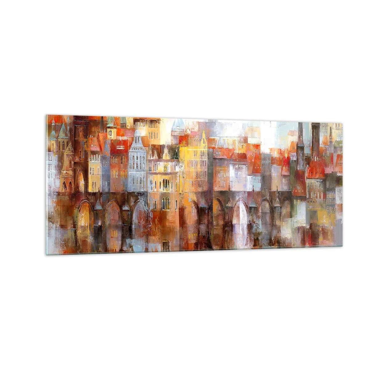 Obraz na skle - Pod mostom je tiež krásne - 100x40 cm