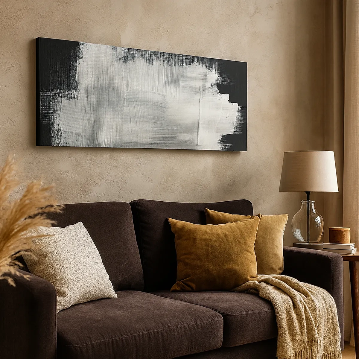 Obraz na plátne - Utkané zvisle a vodorovne - 30x30 cm