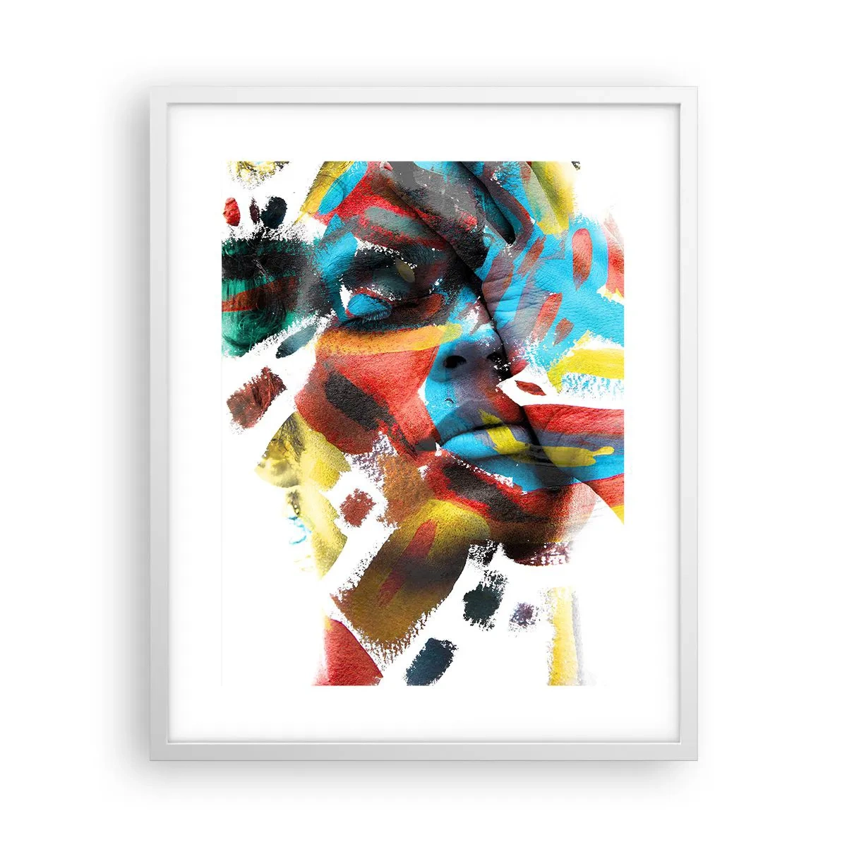 Plagát v bielom ráme - Pestrá osobnosť - 40x50 cm