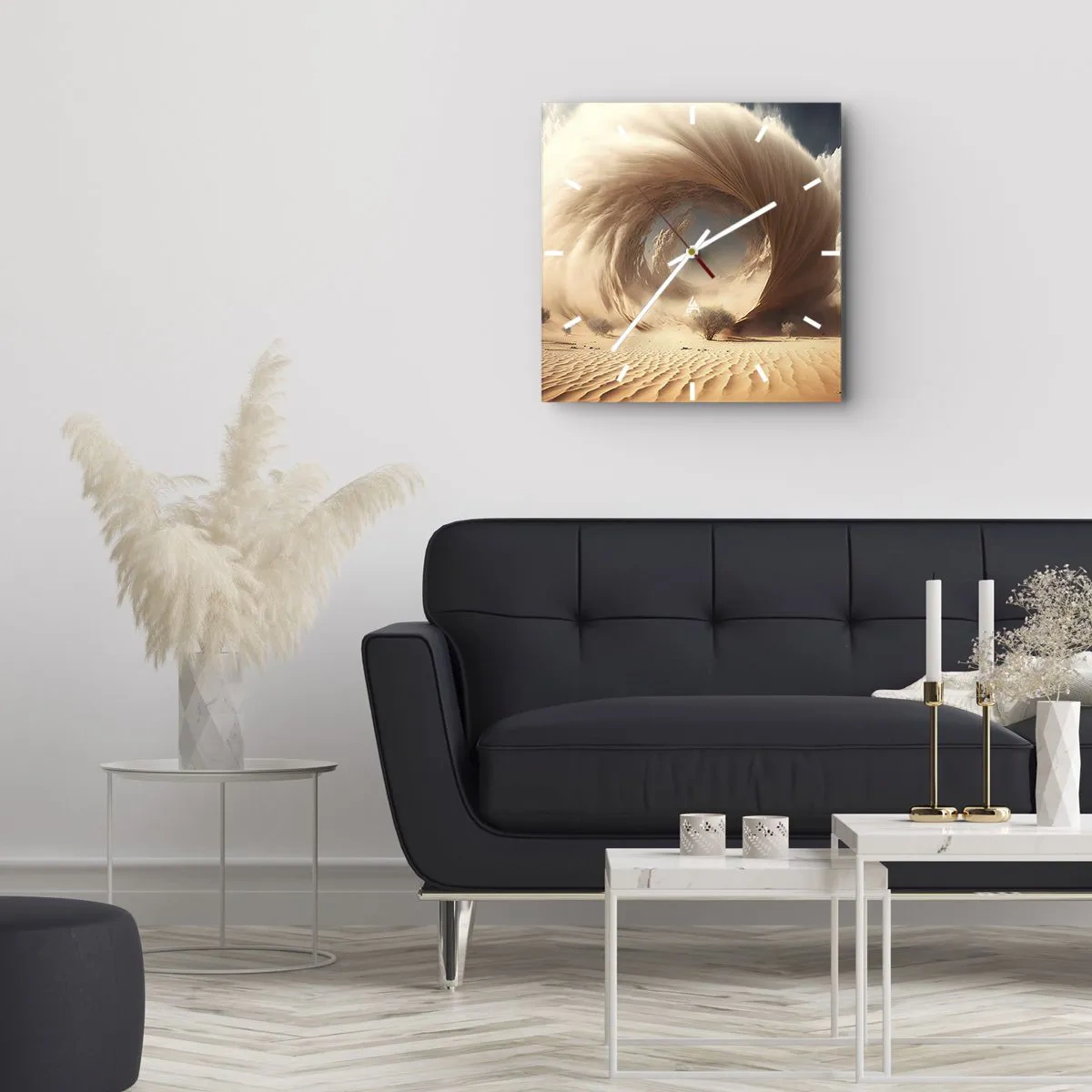 Nástenné hodiny - Otvorený portál - 30x30 cm