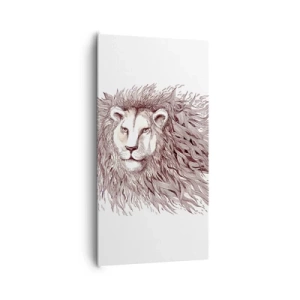 Obraz na plátne - Ohnivý vládca - 65x120 cm