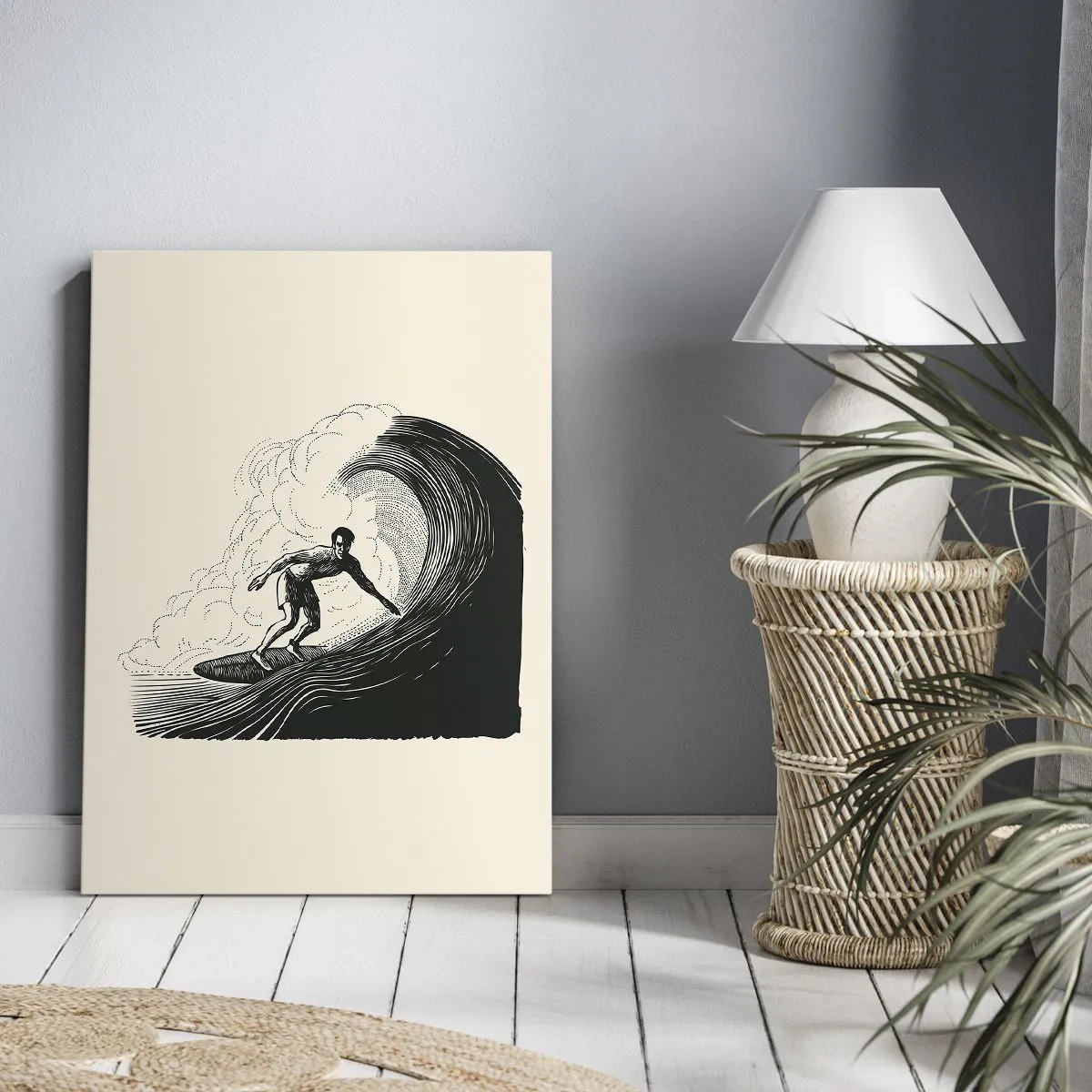 Obraz na plátne - Kráľ vĺn - 50x70 cm