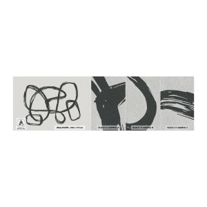 Vzorka fototapety Premium Sand - Abstrakcie v slučke - Boho, Kus, Minimalistický - 100x30 cm