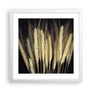 Plagát v bielom ráme - Rustikálna mágia - 40x40 cm