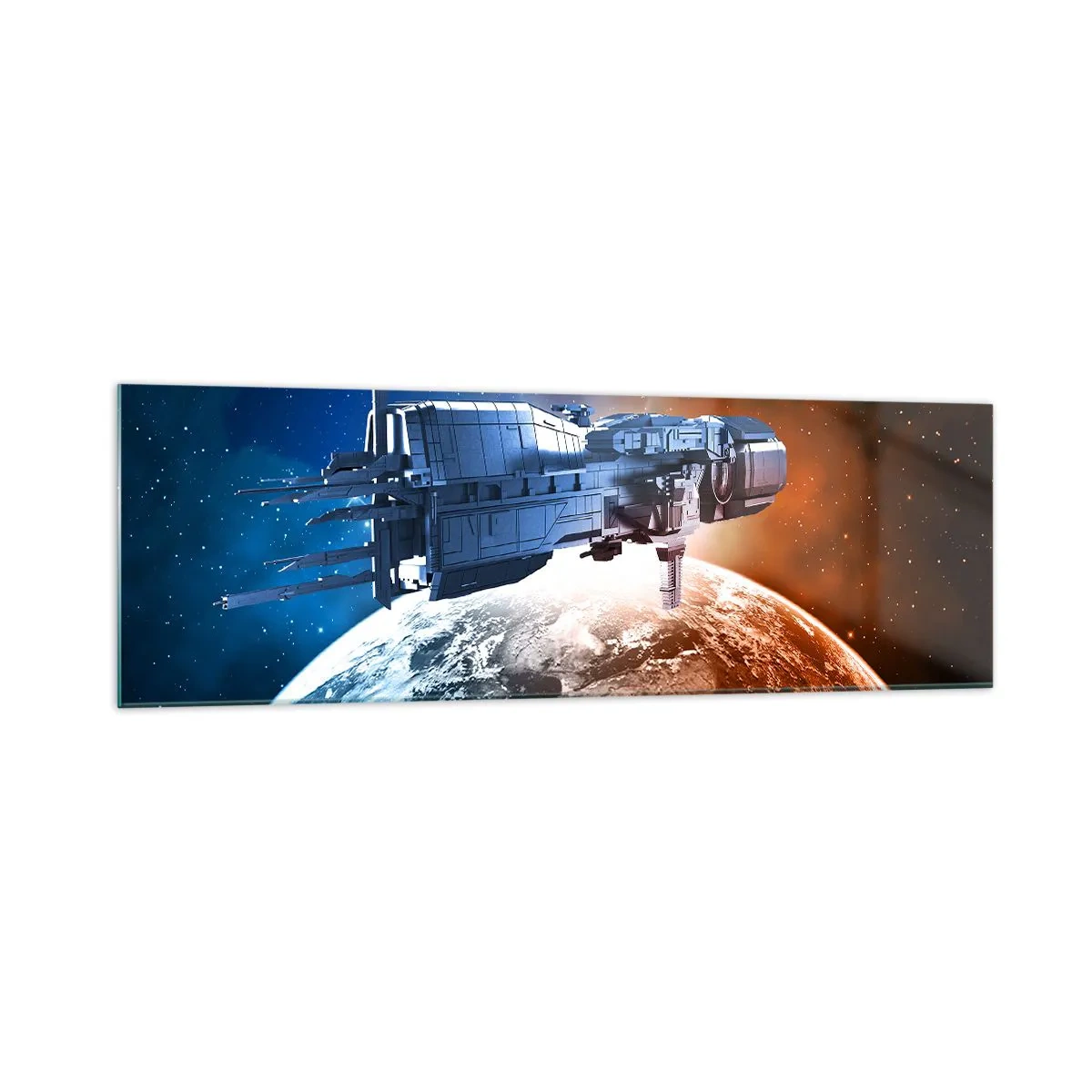 Obraz na skle - Pozorný pozorovateľ - 160x50 cm