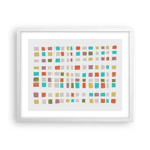 Plagát v bielom ráme - Neznáma hra - 50x40 cm